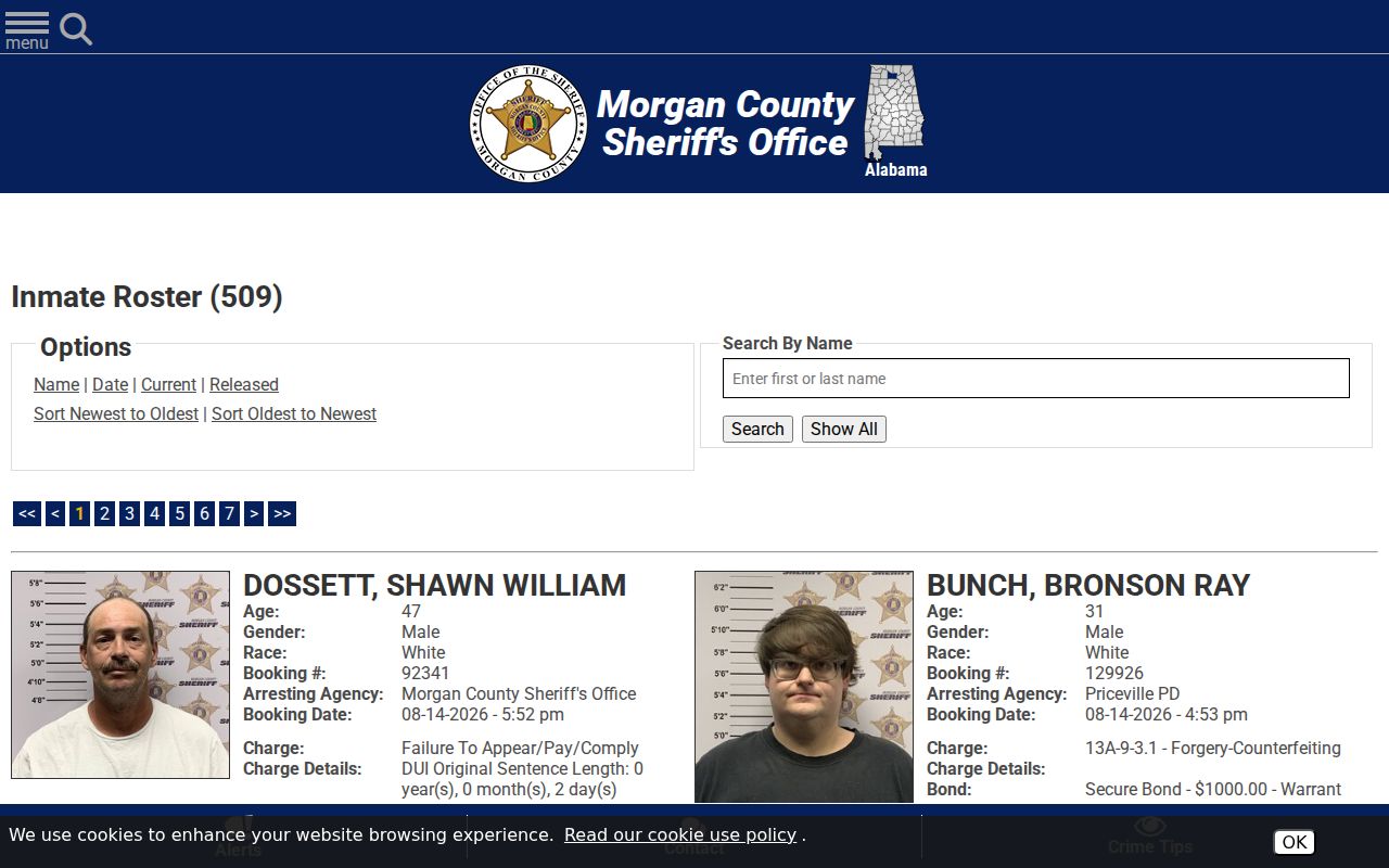 Decatur neighbors Morgan County searchable jail roster